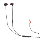 JBL Quantum 50 - Black - Wired in-ear gaming headset with volume slider and mic mute - Hero